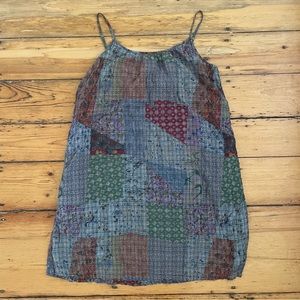 Dylan Patchwork Shift Dress, size M